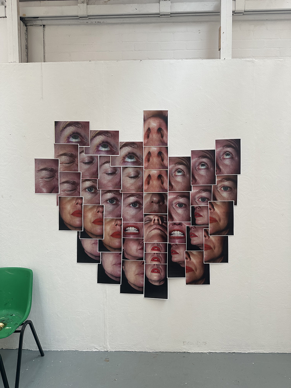 Fragmented Facial Collage