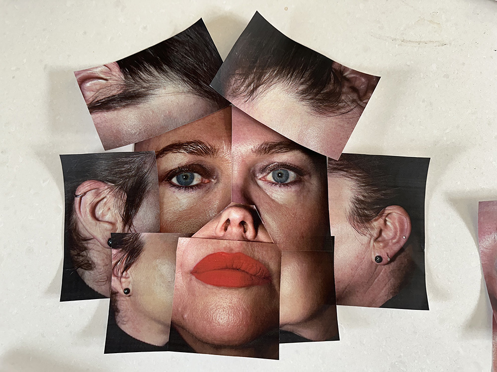 Fragmented Facial Collage