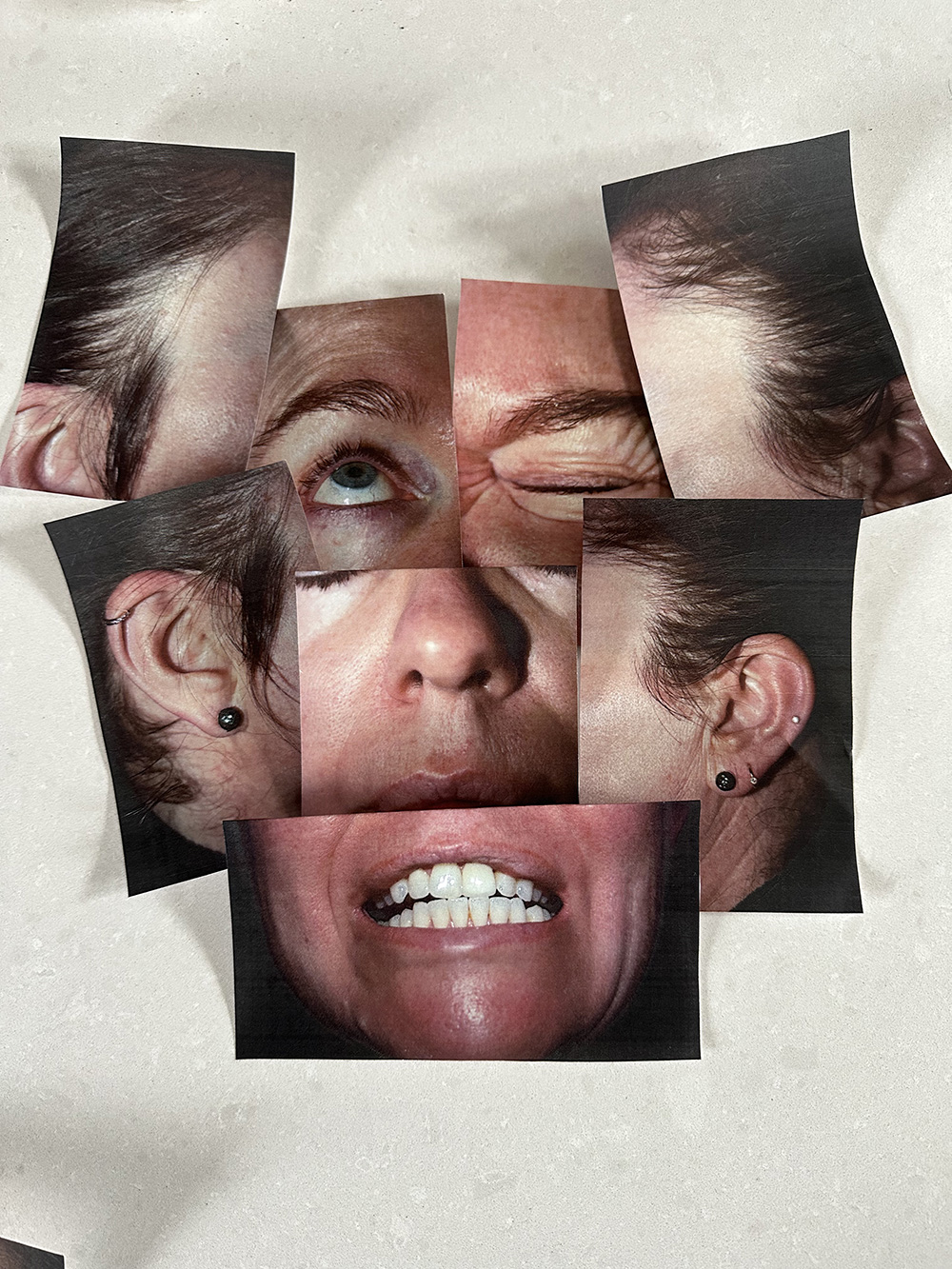 Fragmented Facial Collage